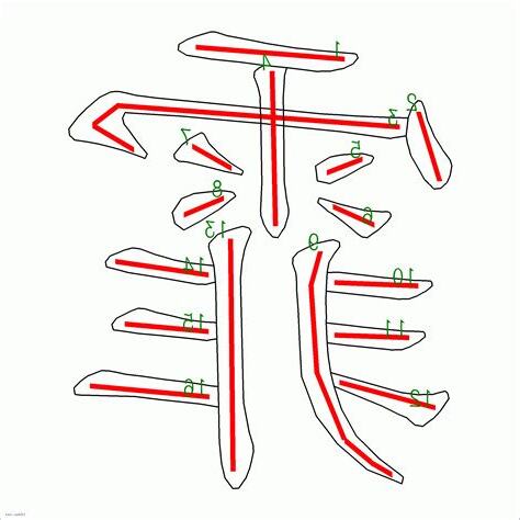 霏 筆畫